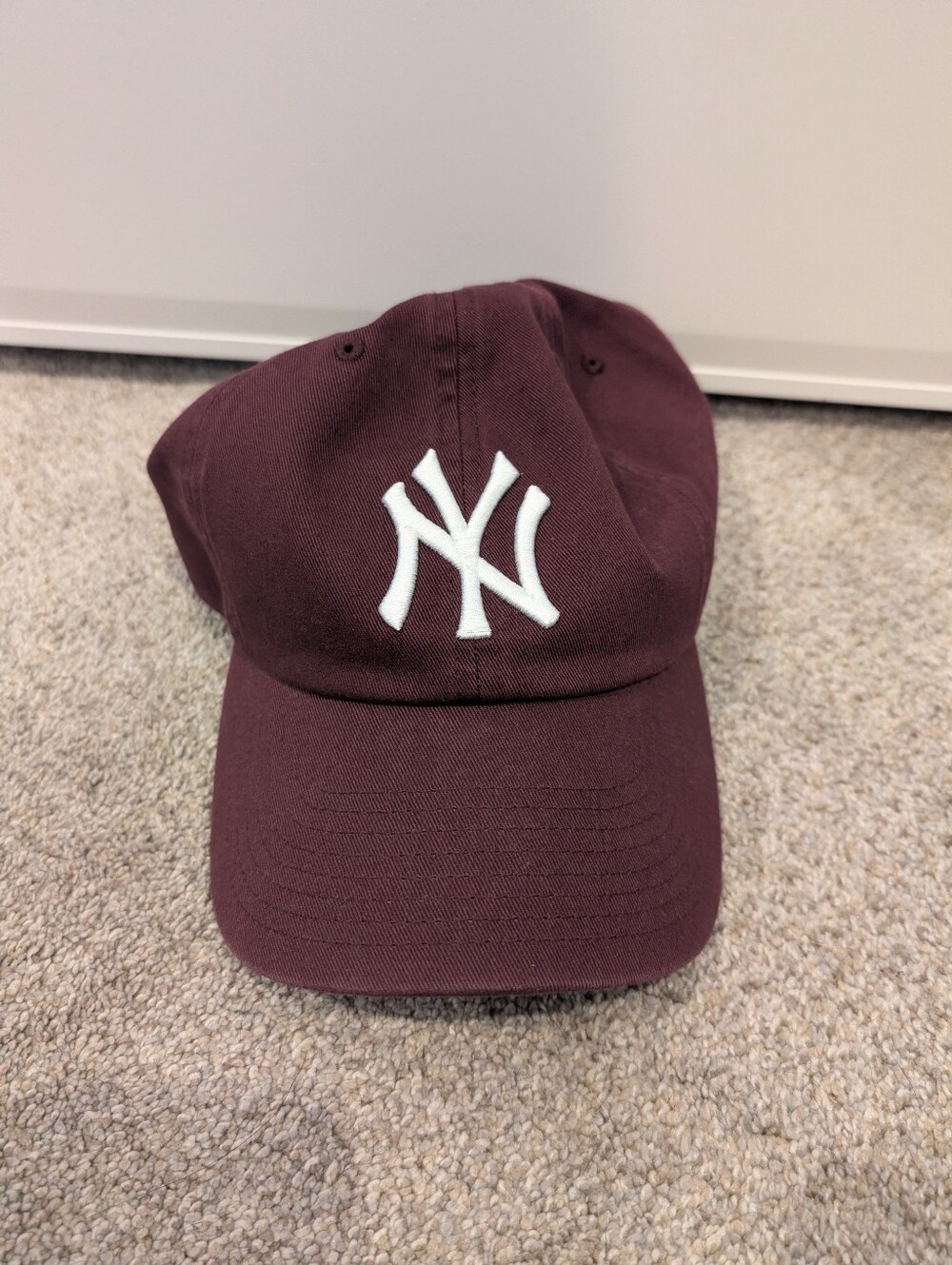 Maroon New York Yankees Hat